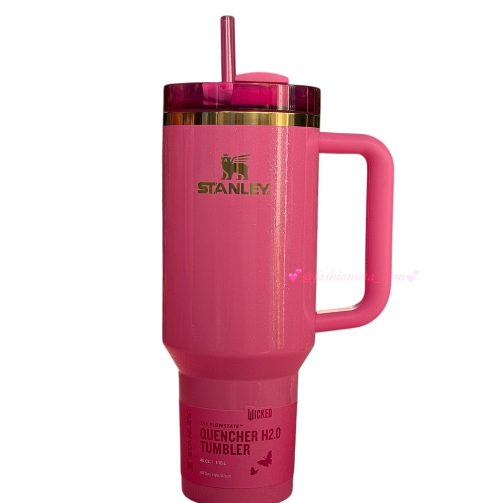 40oz Stanley X Wicked Glinda tumbler cup pink NEW - Picture 9 of 10